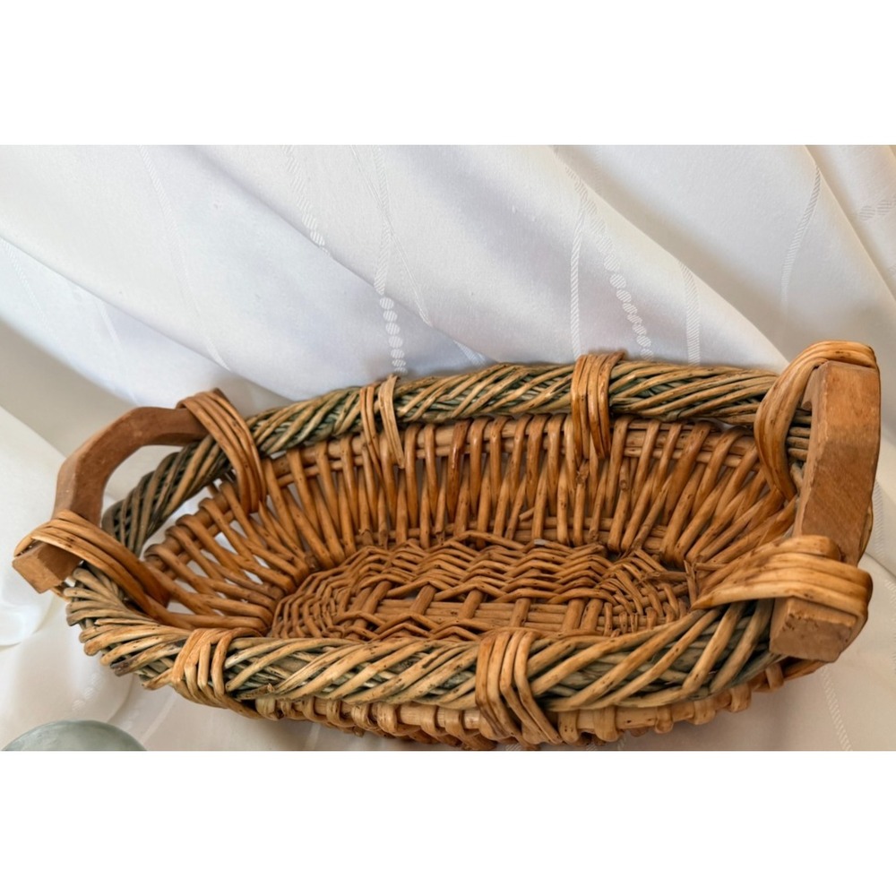 Vintage Hand Woven Basket